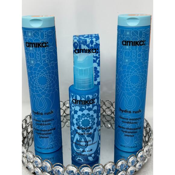 amika Hydro Rush Conditioner + Dream Routine Set (3pc Hydration Bundle) - Picture 2 of 3